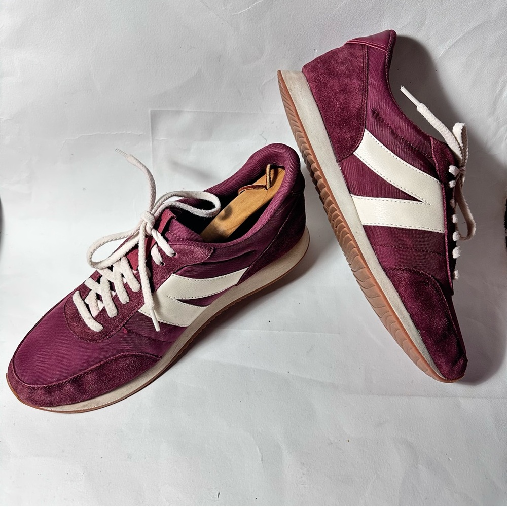 Kizik Milan Sneakers Merlot Mens 13 Womens 14 Burgundy Dark Red K3FCDMILWN07-1D - Picture 4 of 15